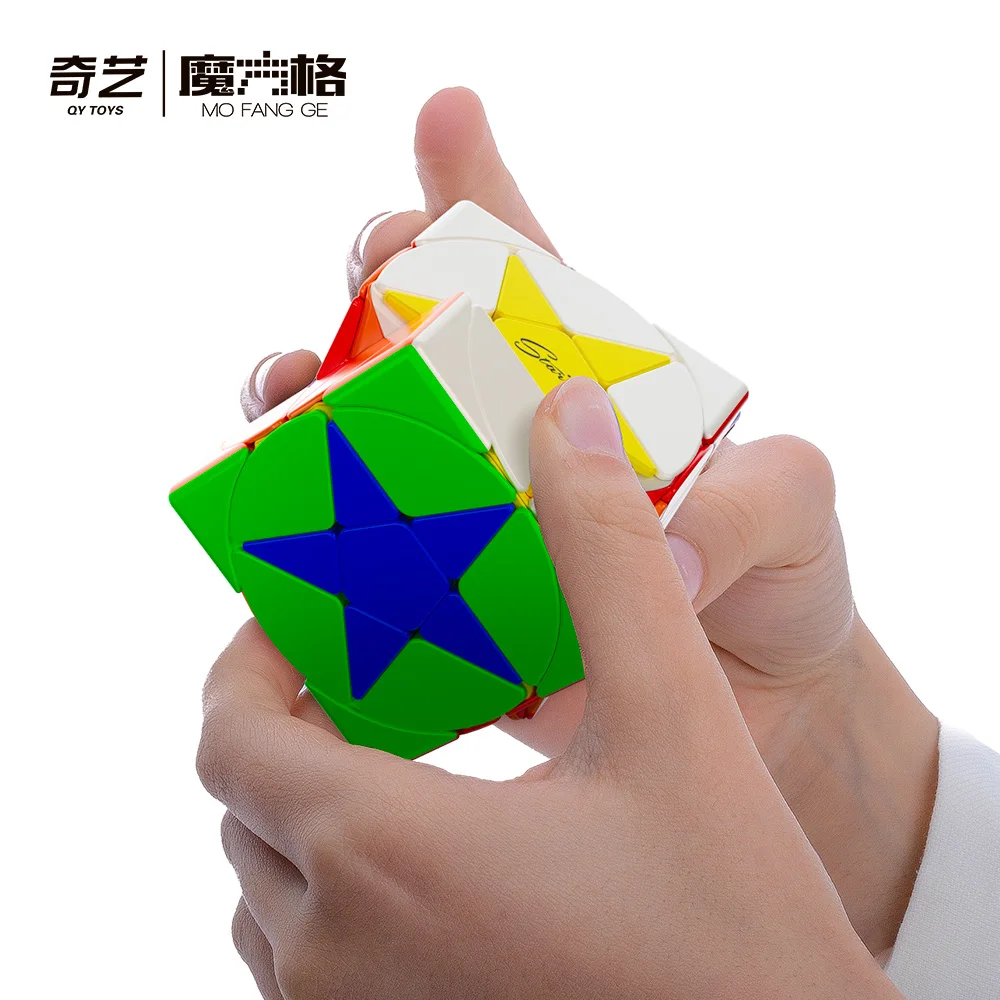 [JudyCube] Qiyi Stars 매직 스피드 큐브 스티커없는 전문 Fidget Toys Qiyi Star Cubo Magico Puzzle