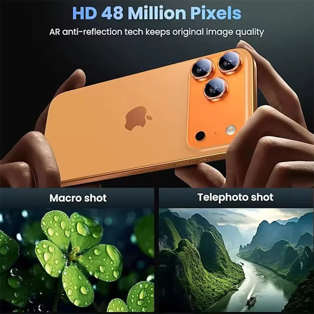 Premium Tempered Glass Camera Lens Protector with Metal Ring