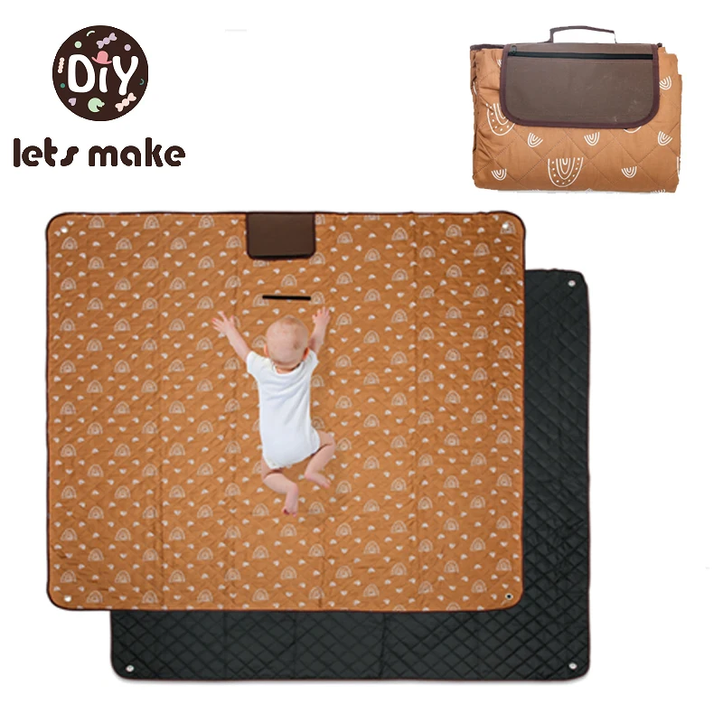 

Baby Crawl Protection Mat Portable Foldable Washable Waterproof Mattres Travel Pad Floor Thicken Cotton Cloth Outdoor Picnic Mat