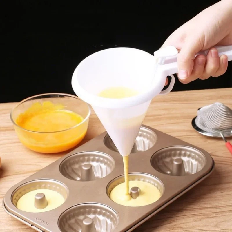 Baking Tools Adjustable Hand-held Funnel Cream Batter Chocolate Liquid Dispenser Pastry Mold Cookie Cupcake Pancake