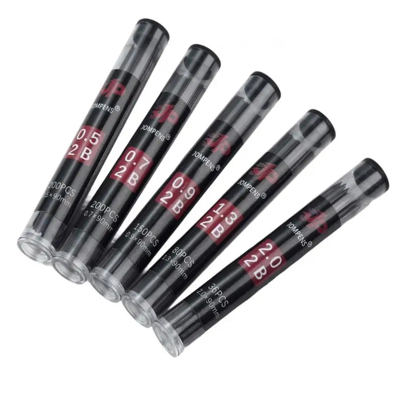 대용량 1박스 기계식 연필심 0.5mm 0.7mm 원형 튜브 부드러운 드로잉 리필 세트 학교용 사무용 특가 판매