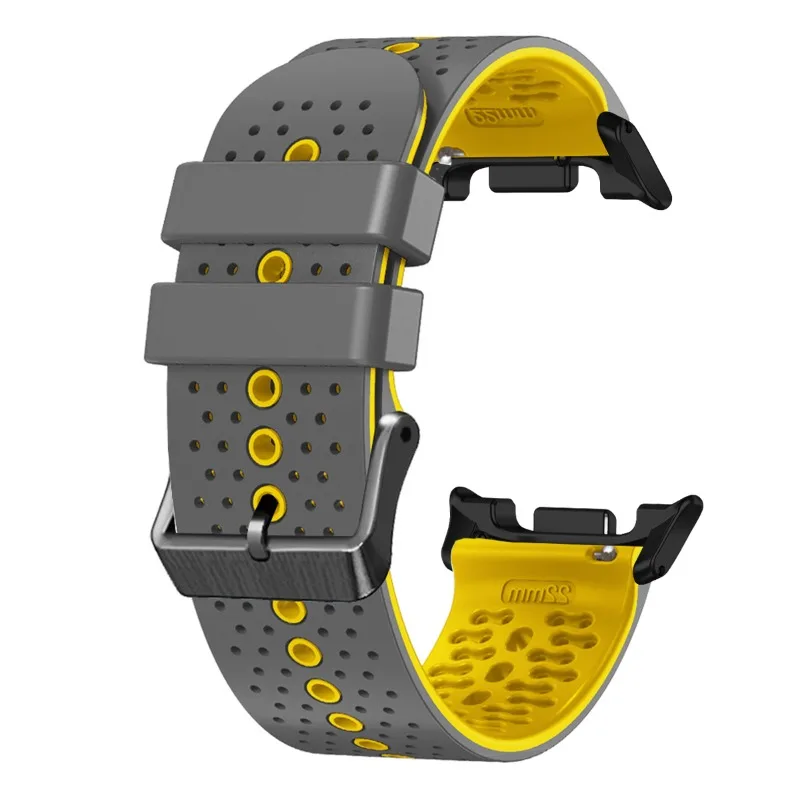 Two-Tone Silicone Strap with Glass Protective Case and Tempered Film