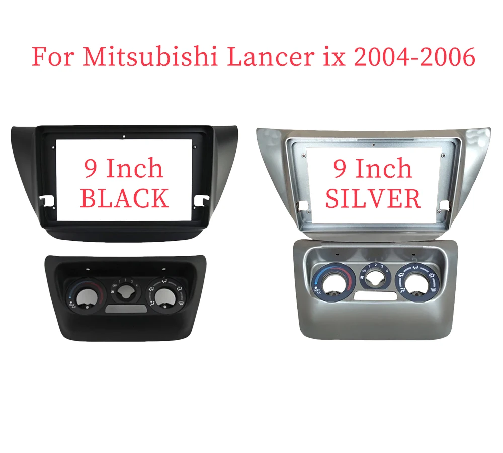 マイク付きカーラジオおよびDVDパネル,取り付けアダプター付きキット,9インチ,コンソールフレーム,および三菱車用ベゼルサーックス2005-2010  - AliExpress に適合する ランサー IX 2006 ラジオフェイシア ダブルDIN DVDプレーヤー ステレオパネルトリム 取り付けキット プレー