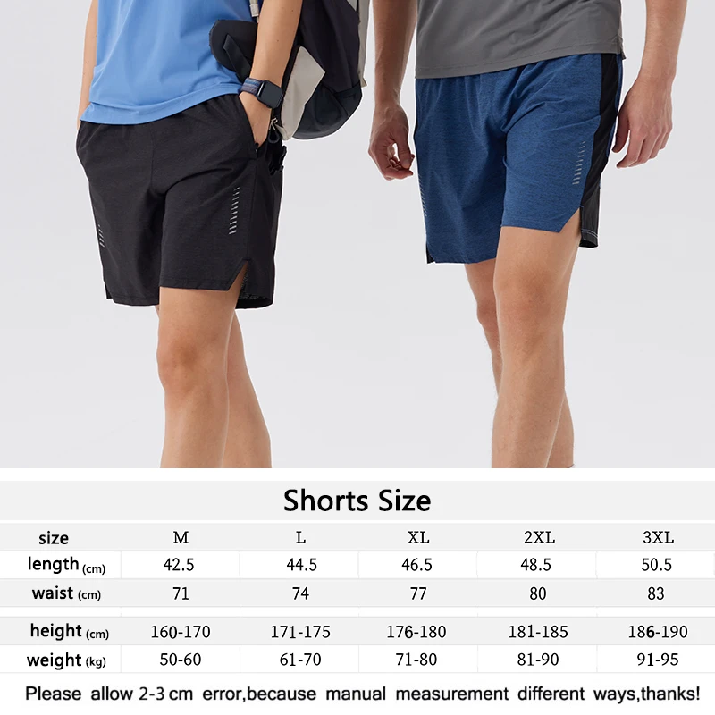 Summer Thin Men's Gym Shorts Fitness Training Tennis Running Sports Jogging Shorts Breathable Quick-Dry