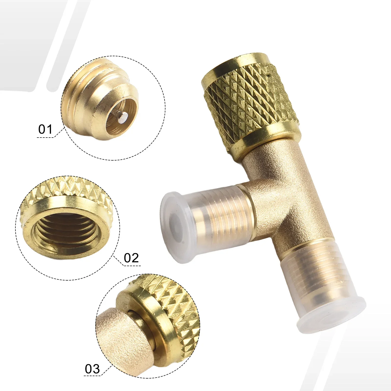 Brass R R Strong Seal Male Thread Flare MFL Air Conditioning Interface Adapter Manual Measurement Data
