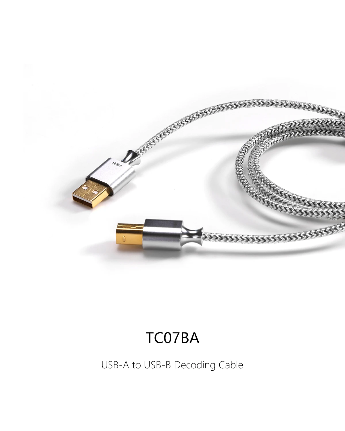 DD ddHiFi TC07BA/BC/BL (USB-A/USB-C/Lightning zu USB-B Dekodierkabel) und TC07AC (USB-C zu USB-A Standard 2.0 Datenkabel) – Detail 3
