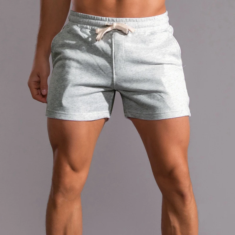 Summer New 100% Cotton Casual Shorts Men High Quality Fashion Short Pants Men Side Pockets Zip Outdoor Running Shorts Men