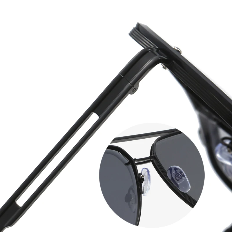 Luxury Metal Square Aviator Sunglasses - Unisex Fashion & Travel Shades