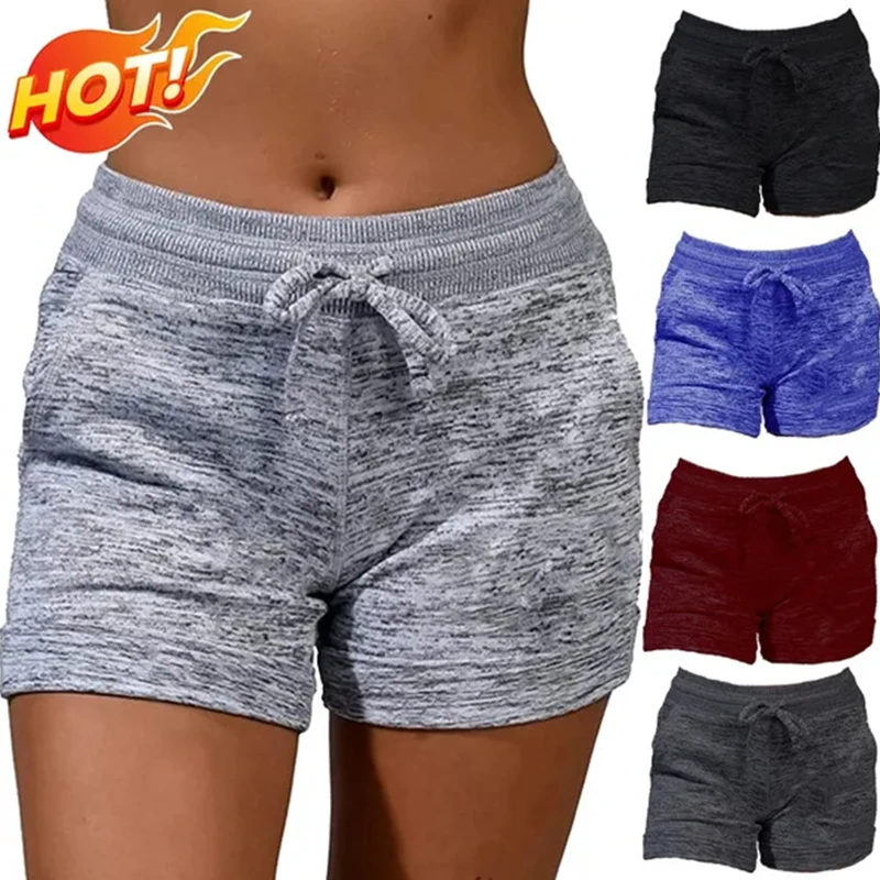 

Women's Cotton Yoga Dance Short Pants Summer Bottoming Quick-drying Sports Fitness Shorts 6 Colors plus size XS-5XL