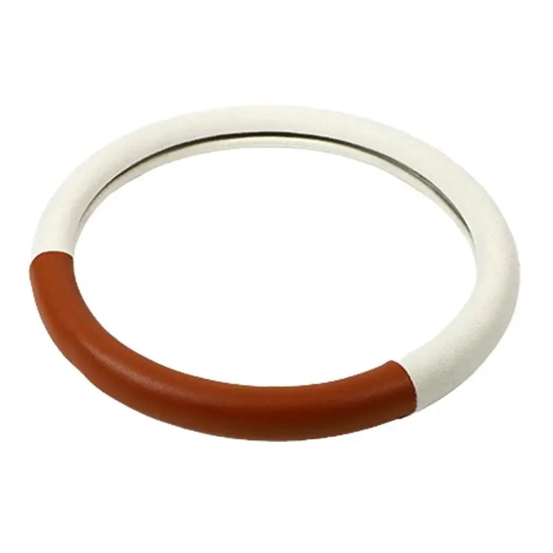 

Оплетка на руль для женщин, оплетка на руль для женщин, стандарт 14,5, Размер 15 дюймов, современный удобный кожаный чехол для руля автомобиля