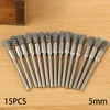 15Pc 5mm Wire Brush Remove Rust Polishing Brush Stainless Steel Handle For Mold Grinder Electric Rotary Drill Accessories 1