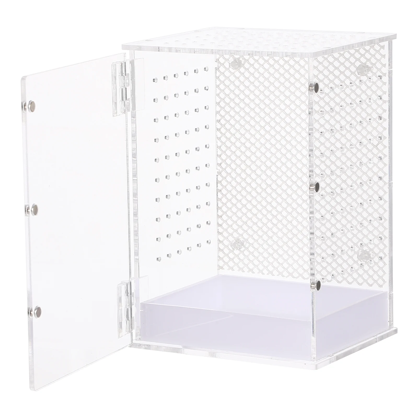 

Snake Tank Reptile Pet Terrarium Breeding Case Mantis Incubator Insect Box Enclosure White