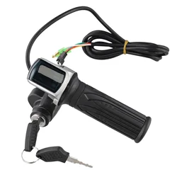 Electric Scooter Throttle Grip with Key Lock & Power Indicator (60V)