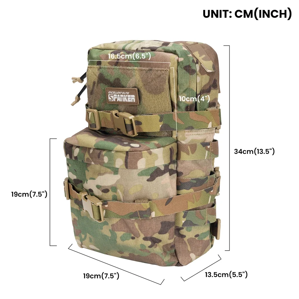 EXCELLENT ELITE SPANKER Tactical Hydration Bag Water Bladder Carrier MOLLE Pouch Hunting Cycling Bags Outdoor Hydration Backpack 2