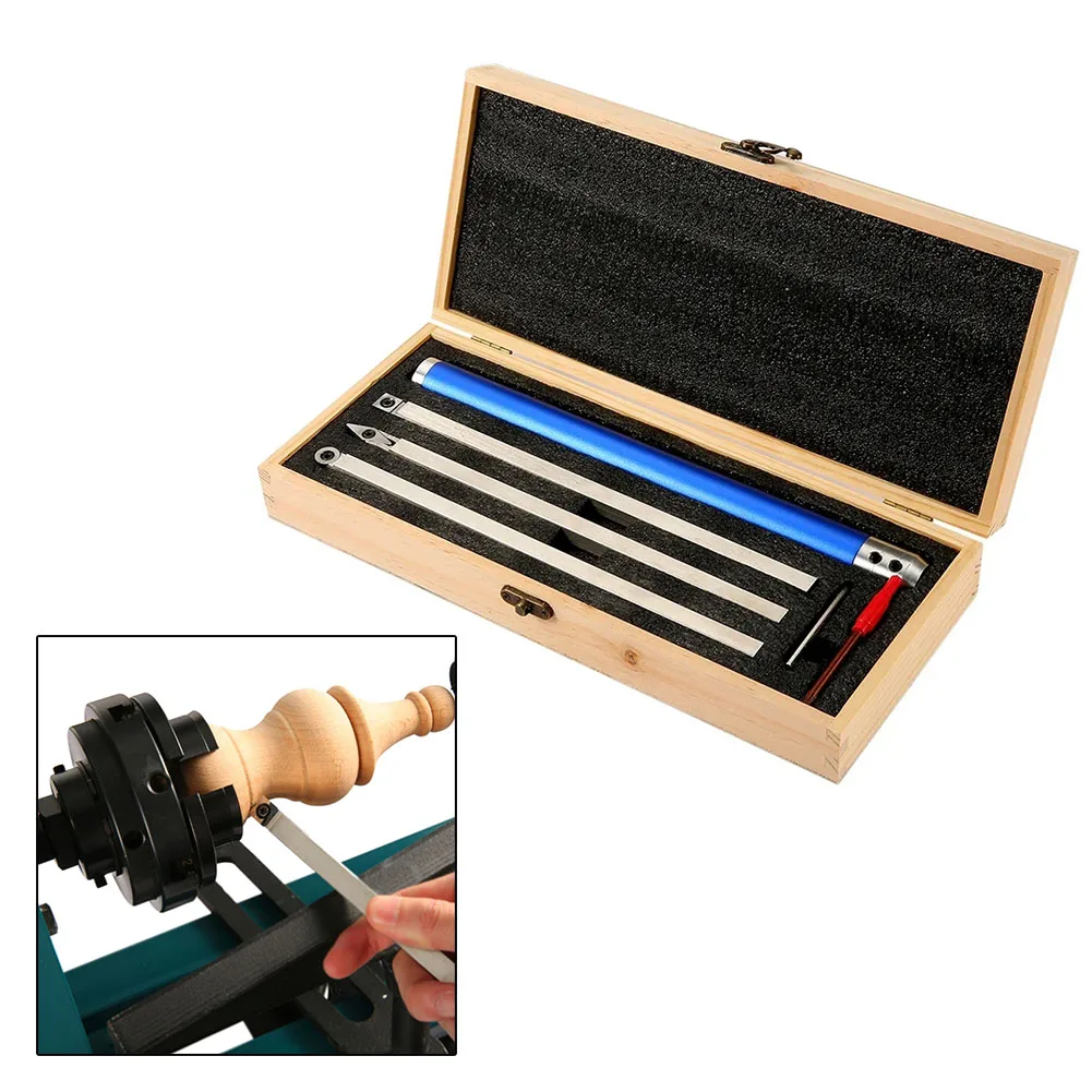 

Complicated Angles Cutting Inserts Carbide Woodturning Tool Aluminum Handle Stainless Steel Easy To Use Feature