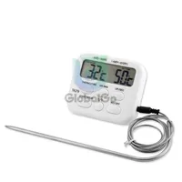 TA278 Digital Kitchen Thermometer Stainless Steel Probe Wireless Meat Thermometer Alarm Timer for Home Cooking Kitchen Barbecue 1