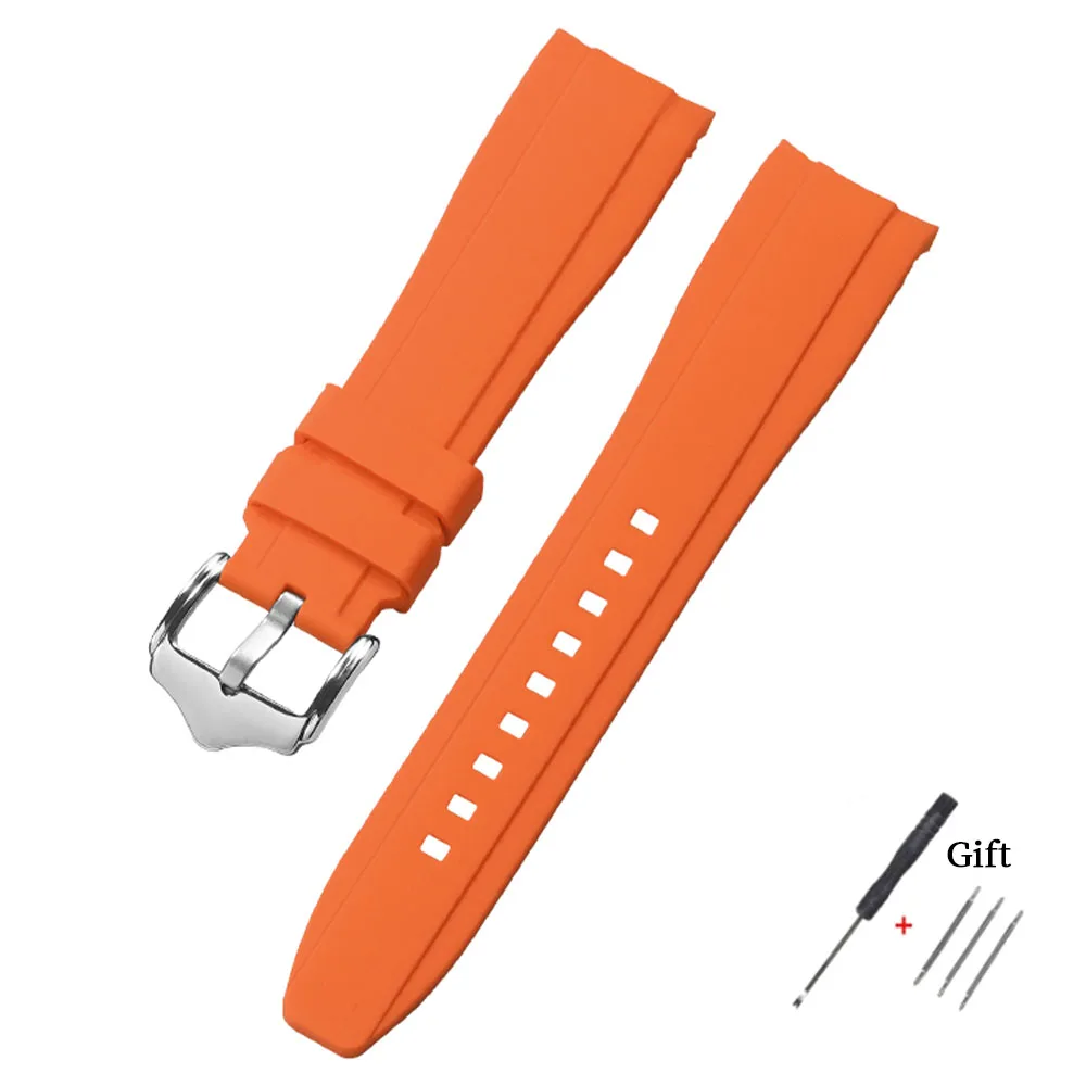 Deluxe Curved Silicone Strap - High-Quality Waterproof Replacement Band