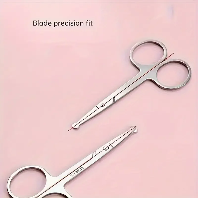Eyebrow Scissors Beauty Scissors Eyelashes Hair Trimmer Beard Eyebrows Eyelashes Makeup Tools 1 PCS
