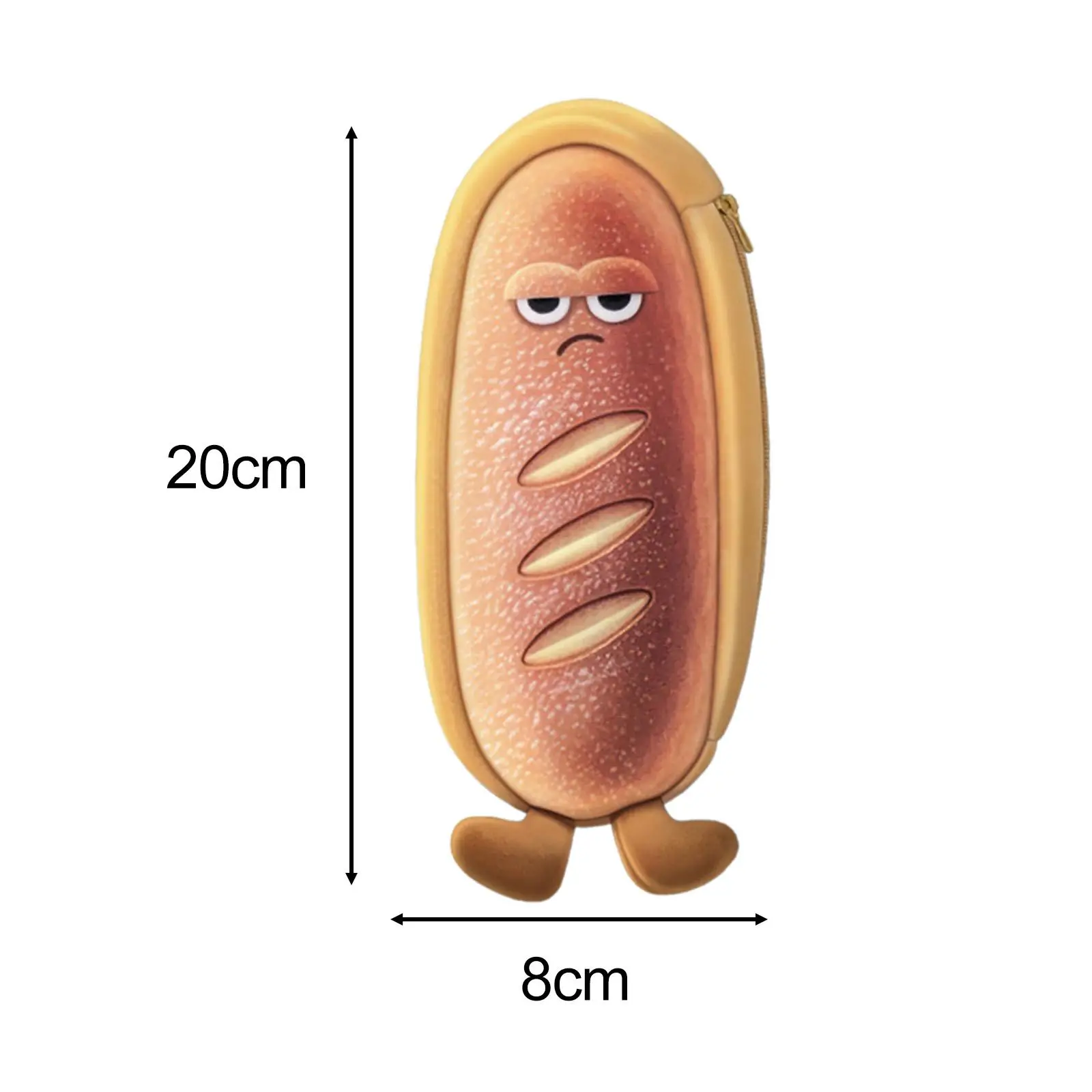 봉제 빵 연필 케이스, 귀여운 인형 빵 모양 가방, 소년 소녀