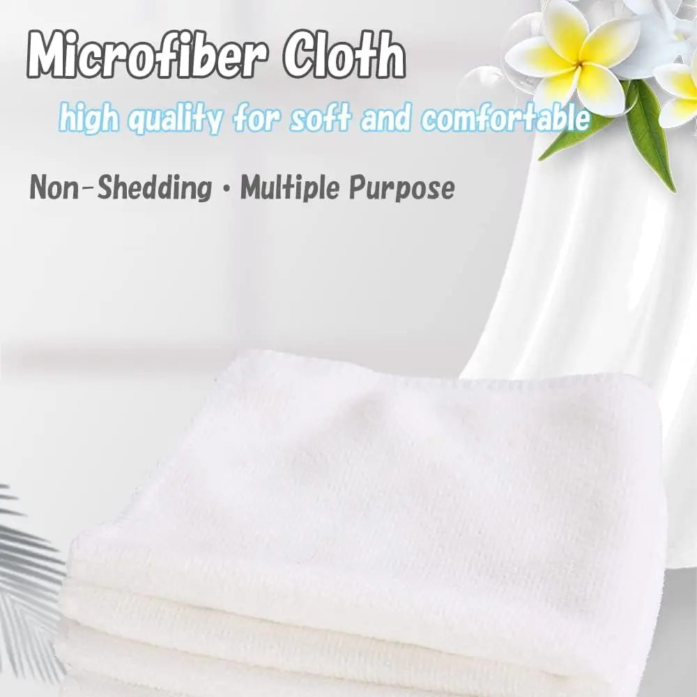 1-24PCS Microfiber Cleaning Cloth, Dishwashing Cloth Household Rag Kitchen Bathroom Cleaning Towel Durable Absorbent Towel