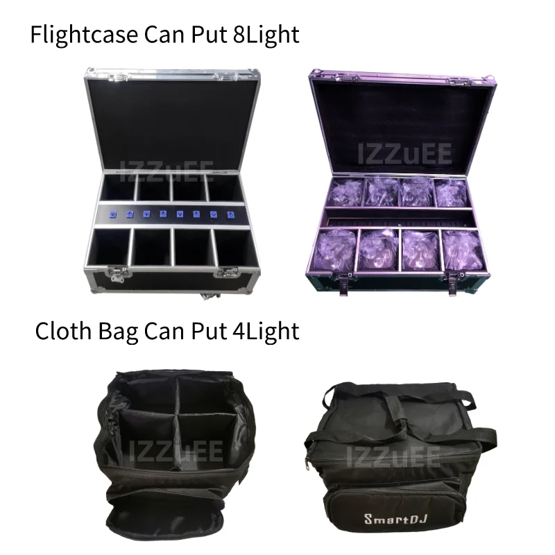 Uplight LED Wireless A Batteria 4x18W RGBWA+UV - DMX Per Matrimoni E Feste - 10 Pezzi