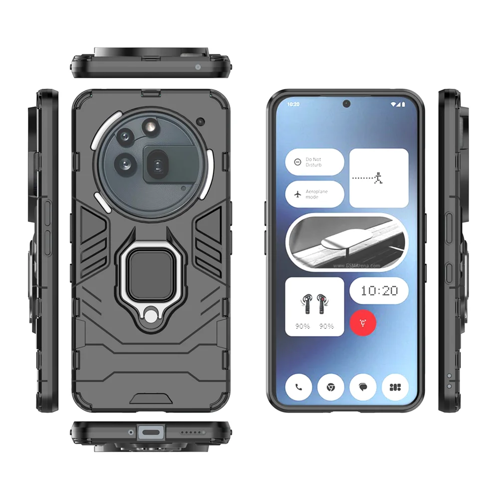 Enhanced Ring Holder Rugged Armor Case with Stand