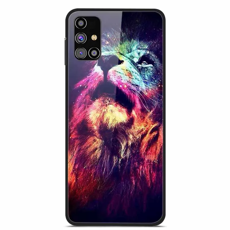 Luxury Tempered Glass Hard Back Cover for Samsung Galaxy - Premium Phone Case Shell