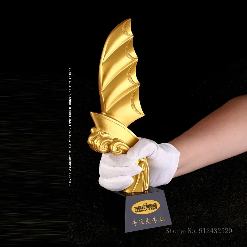 Customized Creative Sailing Resin Trophy, Dragon Shape, Crystal Base Lettering, High-End, Annual Meeting Awards, Home Decor, 1Pc