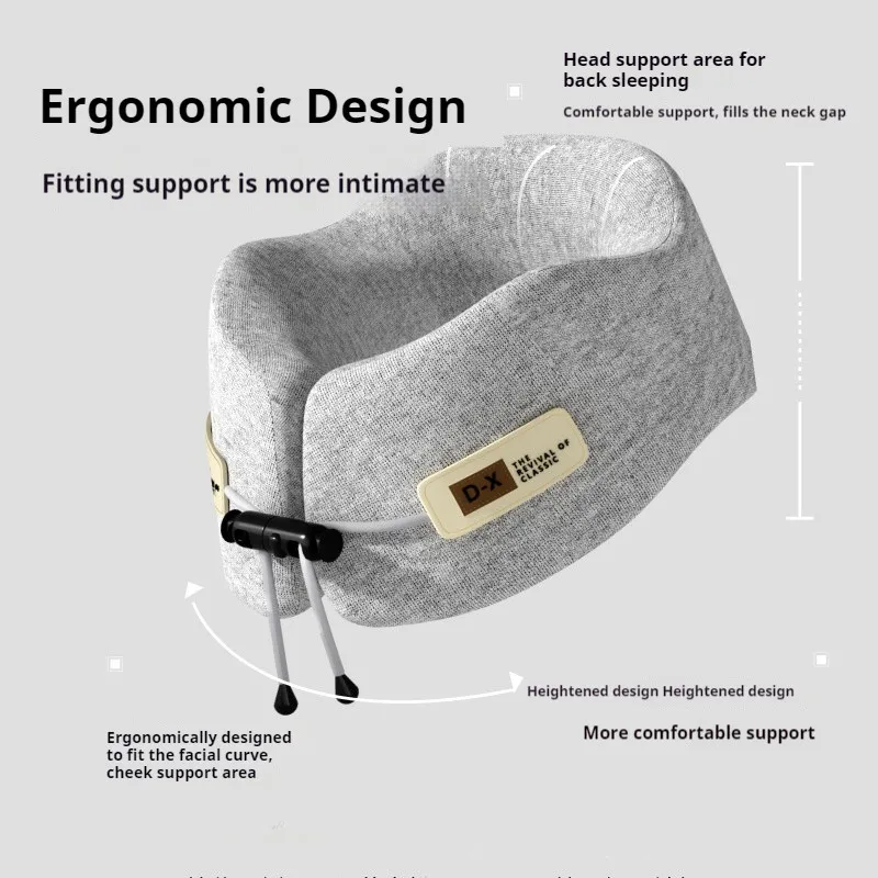 Neck Pillow Memory Foam U-Shaped Pillow Travel Neck Support Sleeping Pillow Shoulder Rest U-Cushion Airplane Trip Neck