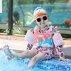 Non-inflatable Baby Swimming Safely Jumper Detachable Button Fission Use Swim Equipment Arm Float Life Vest Water For Kids 2