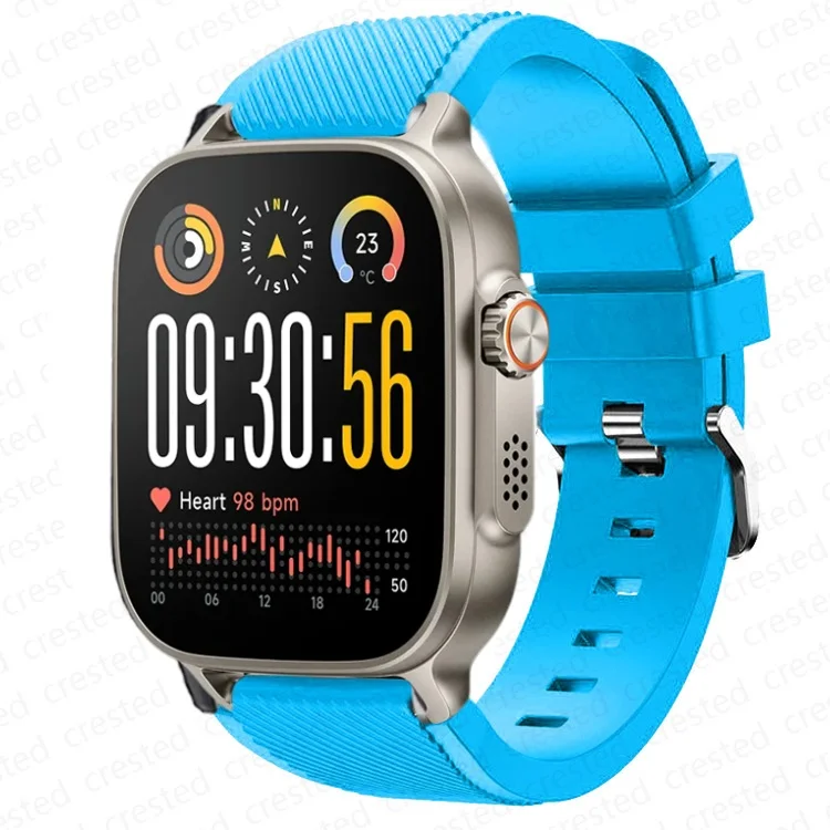 Sport Silicone Band Replacement Bracelet - Premium 22mm Watch Strap