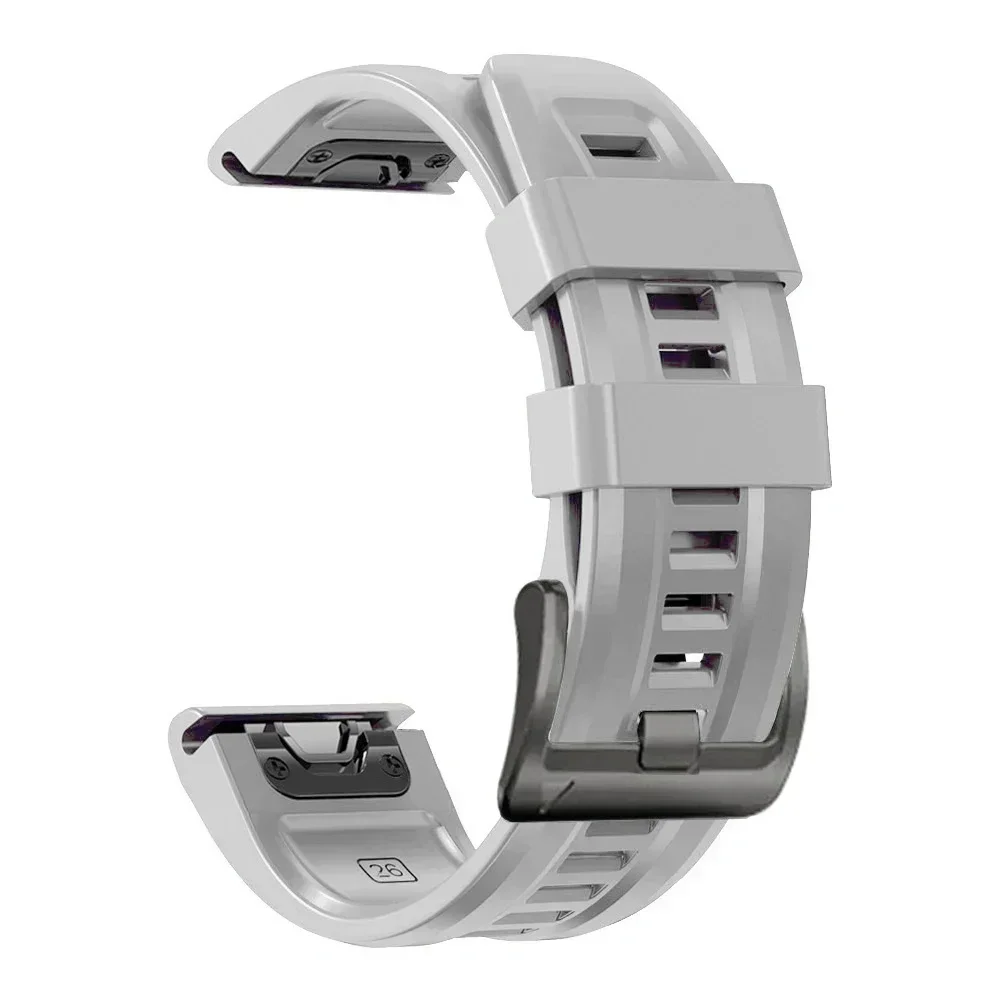 Official QuickFit Silicone Strap - Universal 26mm/22mm Adjustable Band, Unisex Replacement Bracelet