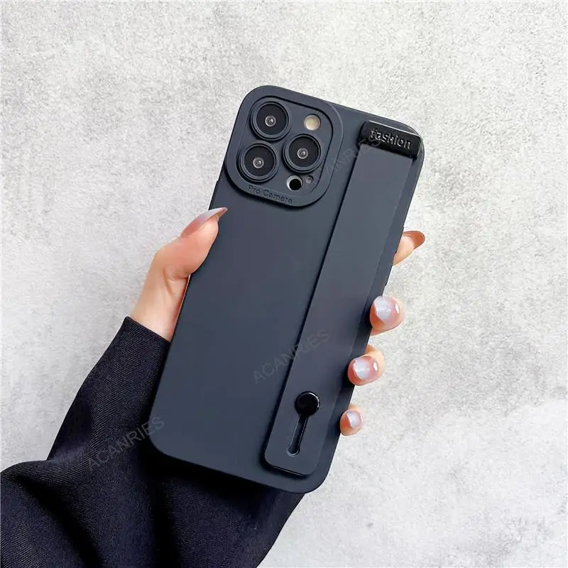 Silicone Hand Band Case with Wrist Strap and Stand Holder