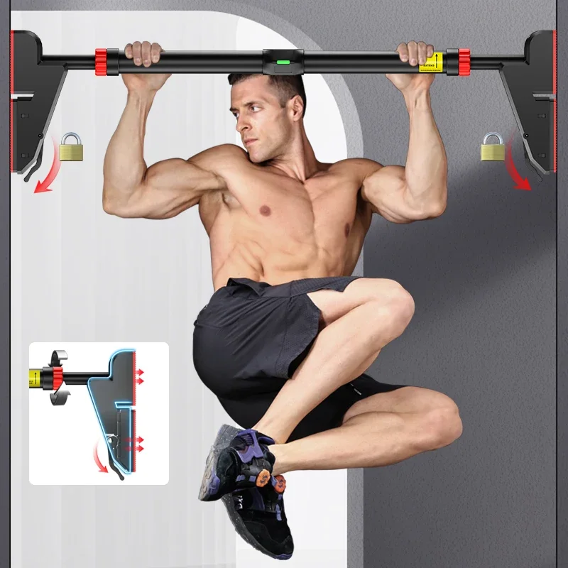 Steel Pull Up Bar with Foam Grip Adjustable To Fit Almost Any Door Frame for Home Use Horizontal Bars