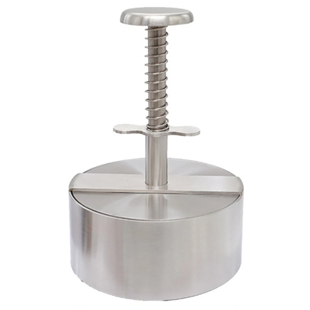 Round Adjustable Hamburger Patty Maker Non-Stick Stainless Steel Easy Release Hamburger Patty Press For Beef Meat BBQ Barbecue hamburger press,hamburger press maker