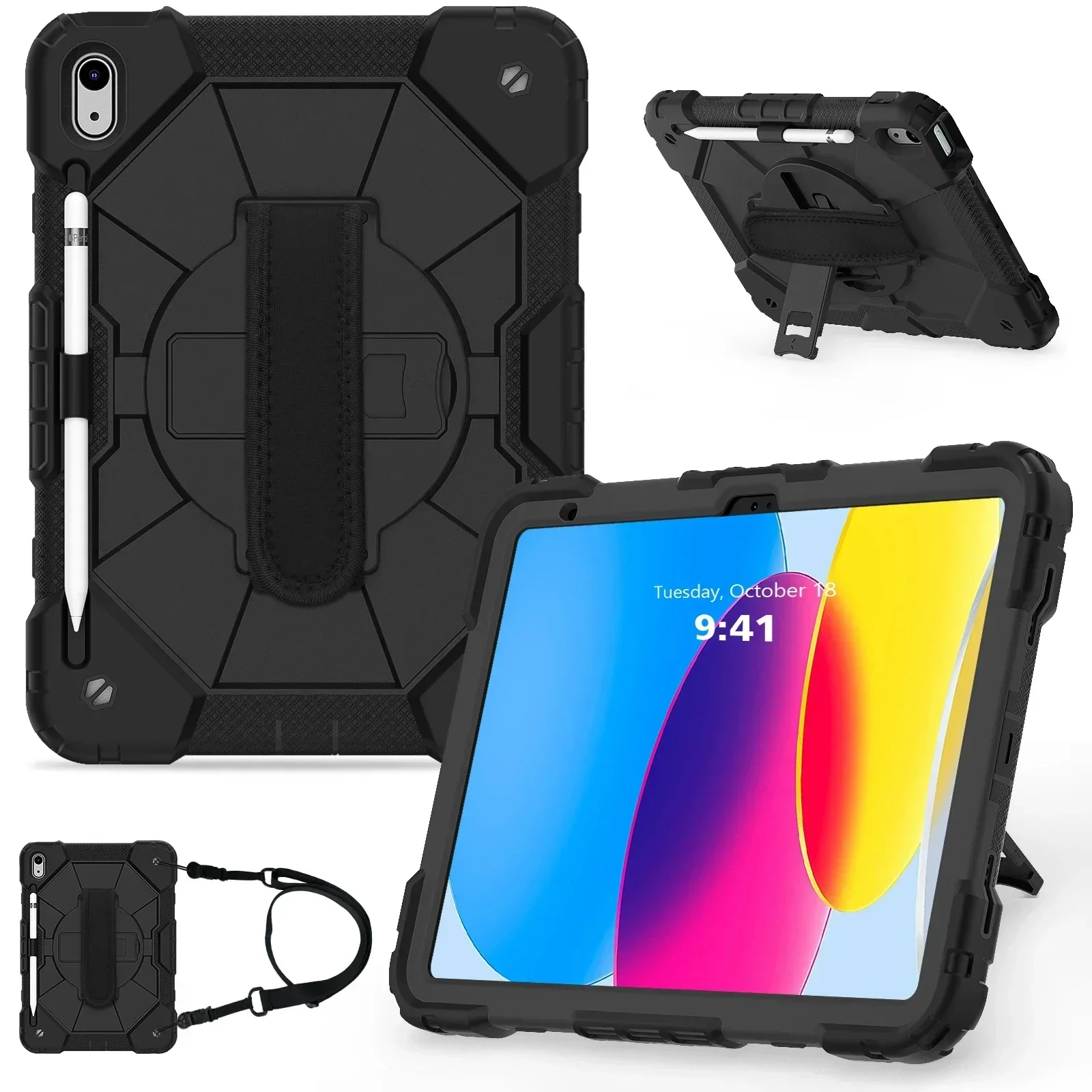 Durable Shockproof Tablet Case with Kickstand Cover