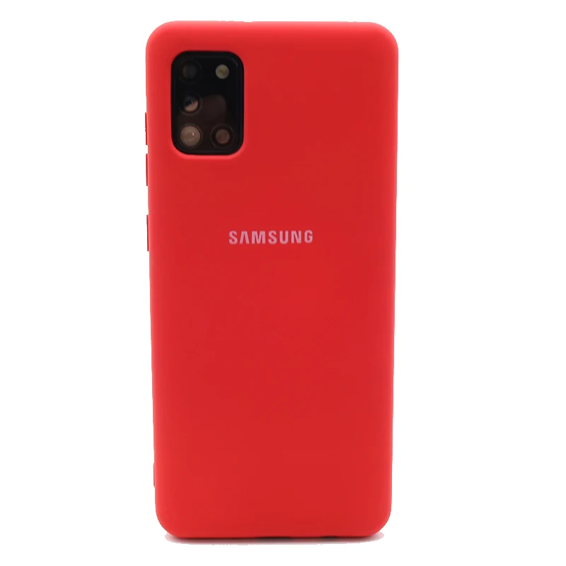 Samsung Galaxy A31 Liquid Silicone Case Soft Silky Shell Cover Galaxy A 31 High Quality Soft-Touch Back Protective mobile pouch bag