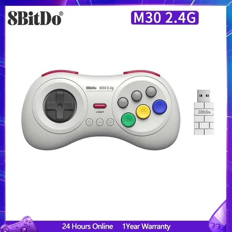 Supporto Per Gamepad Wireless 8Bitdo M30 2.4G Per Controller Sega Genesis Mini E Mega Drive Mini - Sega Genesis
