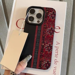 Luxurious Red Carpet Lychee Texture Soft Phone Case Cover - iPhone 12 (1)