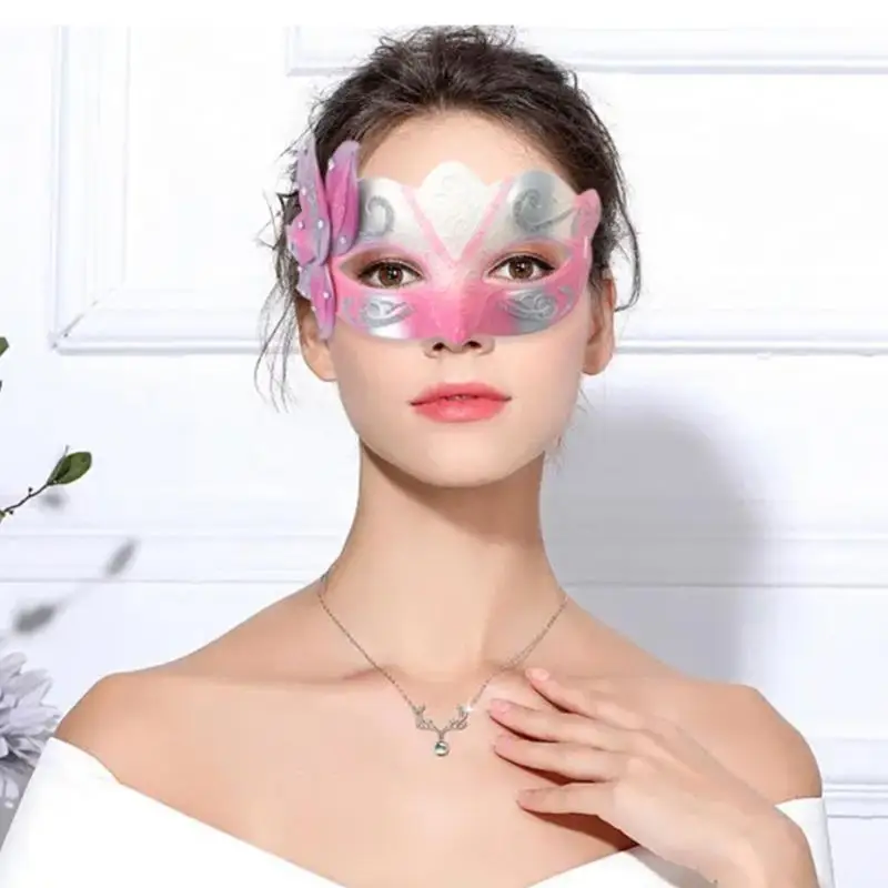 Demi Masque Filtrant Cartouche Rose/Bleu - Fête Carnaval