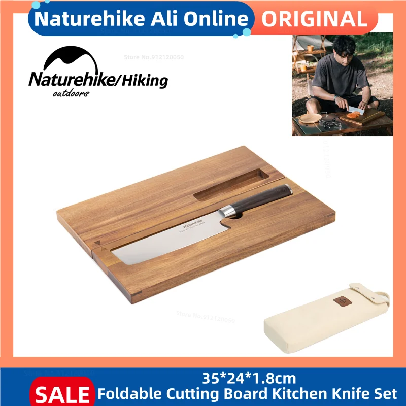 Naturehike God of Cooking Cutting Board Kitchen Knife Set Portable
