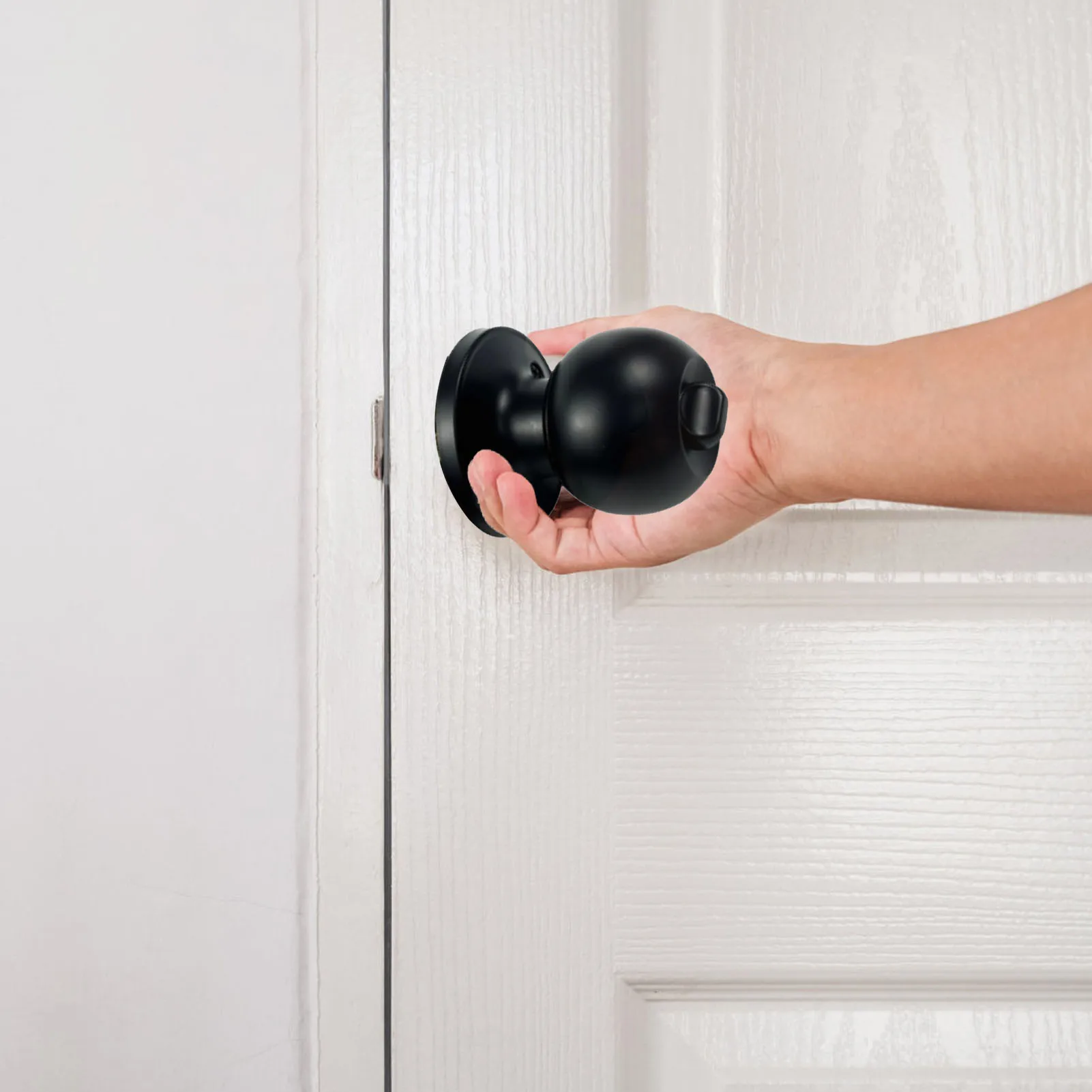 Bathroom Handle Lock Bathroom Lock Round Handle for 30‑50mm Thick Door with 3 Keys Round for Room Door door knobs