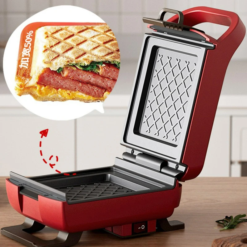Lovely Cherry Blossom Powder Sandwich Breakfast Machine, Household Multi-function Edge Toaster Light Food Machine, Bread Maker 2