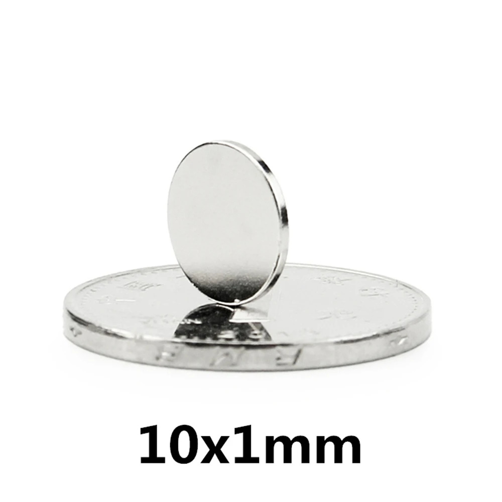 Neodymium Magnets Dia 10mm Super Strong Magnets NdFeB Neodymium Thin Small Disc Magnet Permanent N35