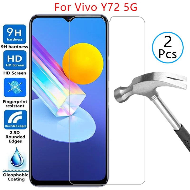 Protector De Pantalla De Vidrio Templado Para Vivo Y19, Cobertura