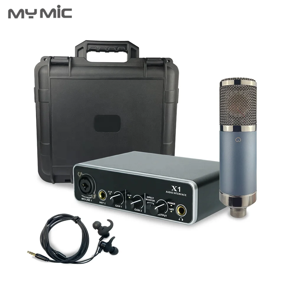

MX21 Good microphones music studio recording equipment professional full set sound card earbuds Accessories for computer laptop
