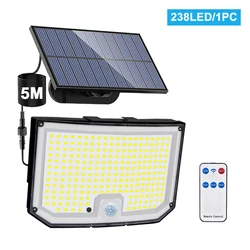 Outdoor Solar - Powered Motion Sensor LED Flood Lights - Waterproof Security Spotlights (238 LED 1PC)