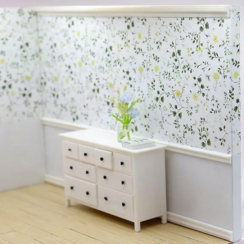 2PCS 스커트 라인 미니 허리 라인 욕실 거실 장식 장난감 1:12 인형 집 미니어처