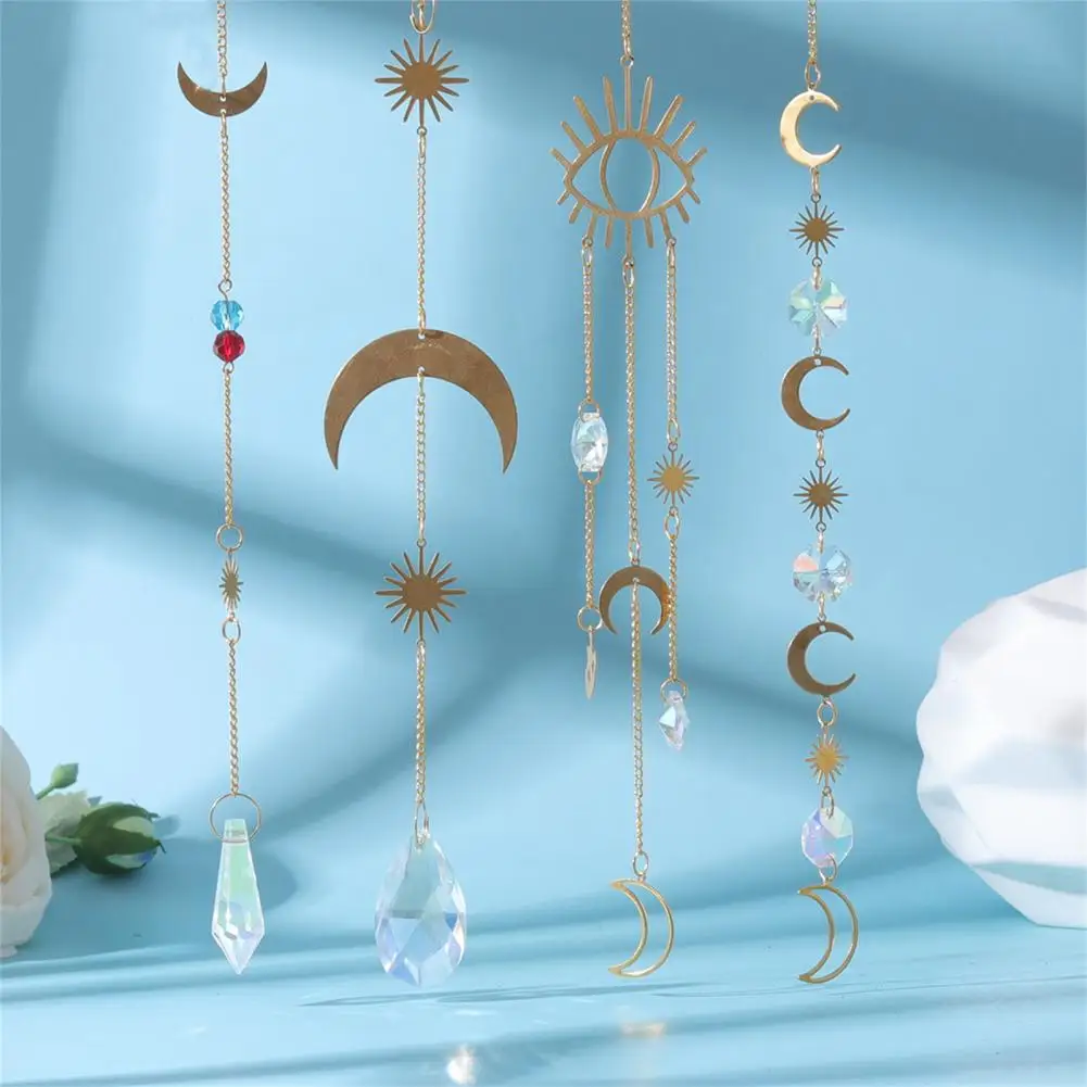 Great Lightweight Eye-catching Faux Crystal Sun-catcher Pendant Window Hanging Ornament Hanging Ornament Shatterproof