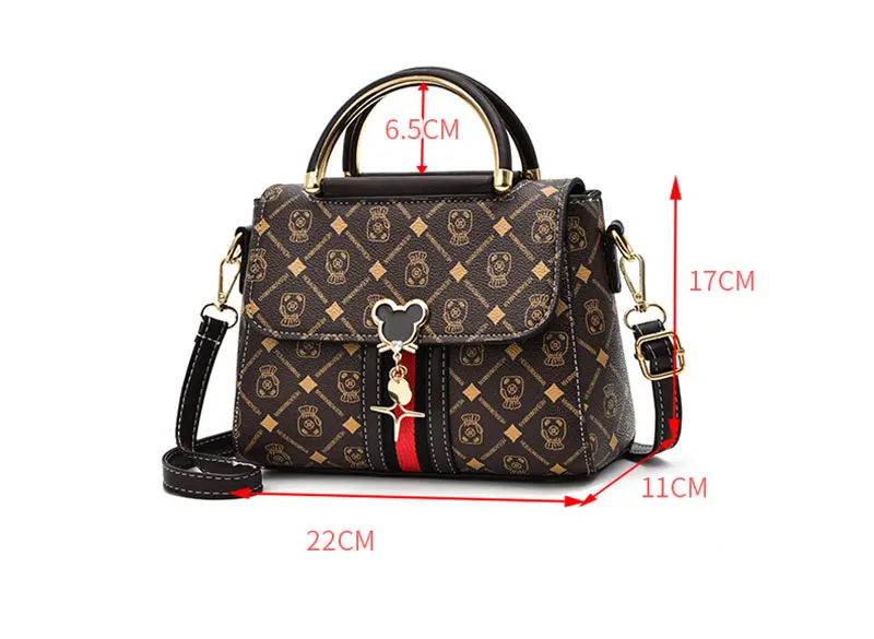 New Shoulder bag Women bag tote luxury designer handbag women Handbags leather Printed monogram single shoulder straddle bag